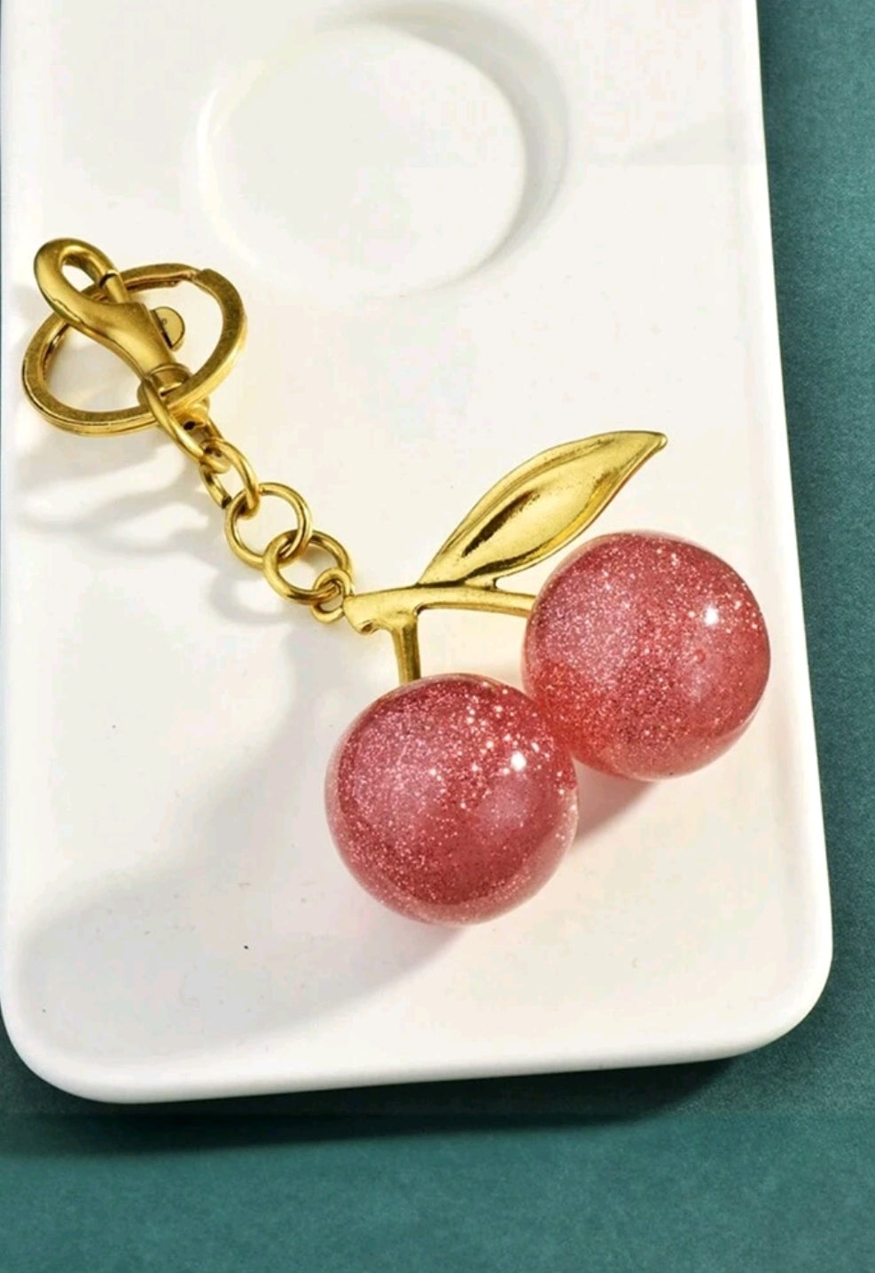 Colgante diseño de cerezas 🍒