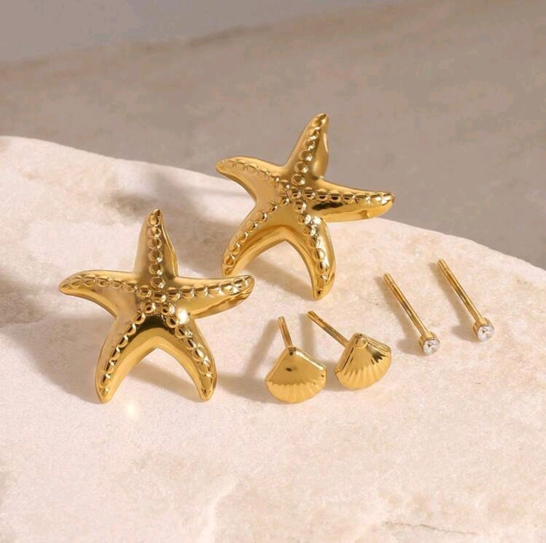 Set de pendientes marinos