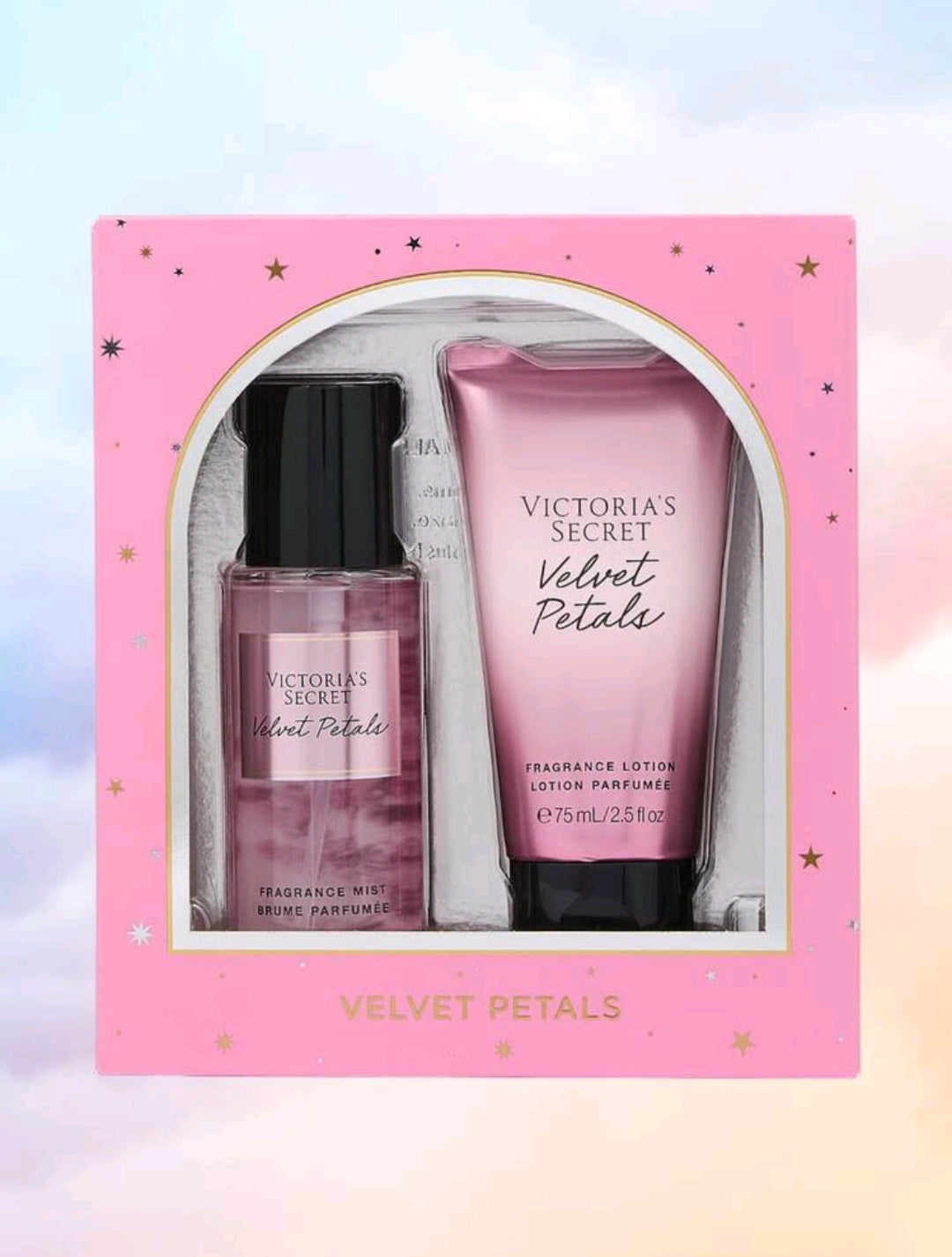 Set de Splash y Crema Velvet Petals Victoria Secret tamaño minie Original