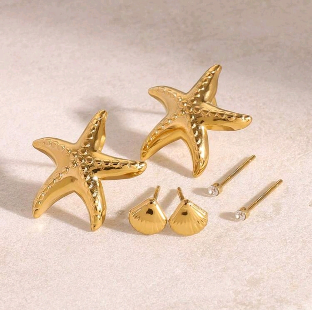 Set de pendientes marinos