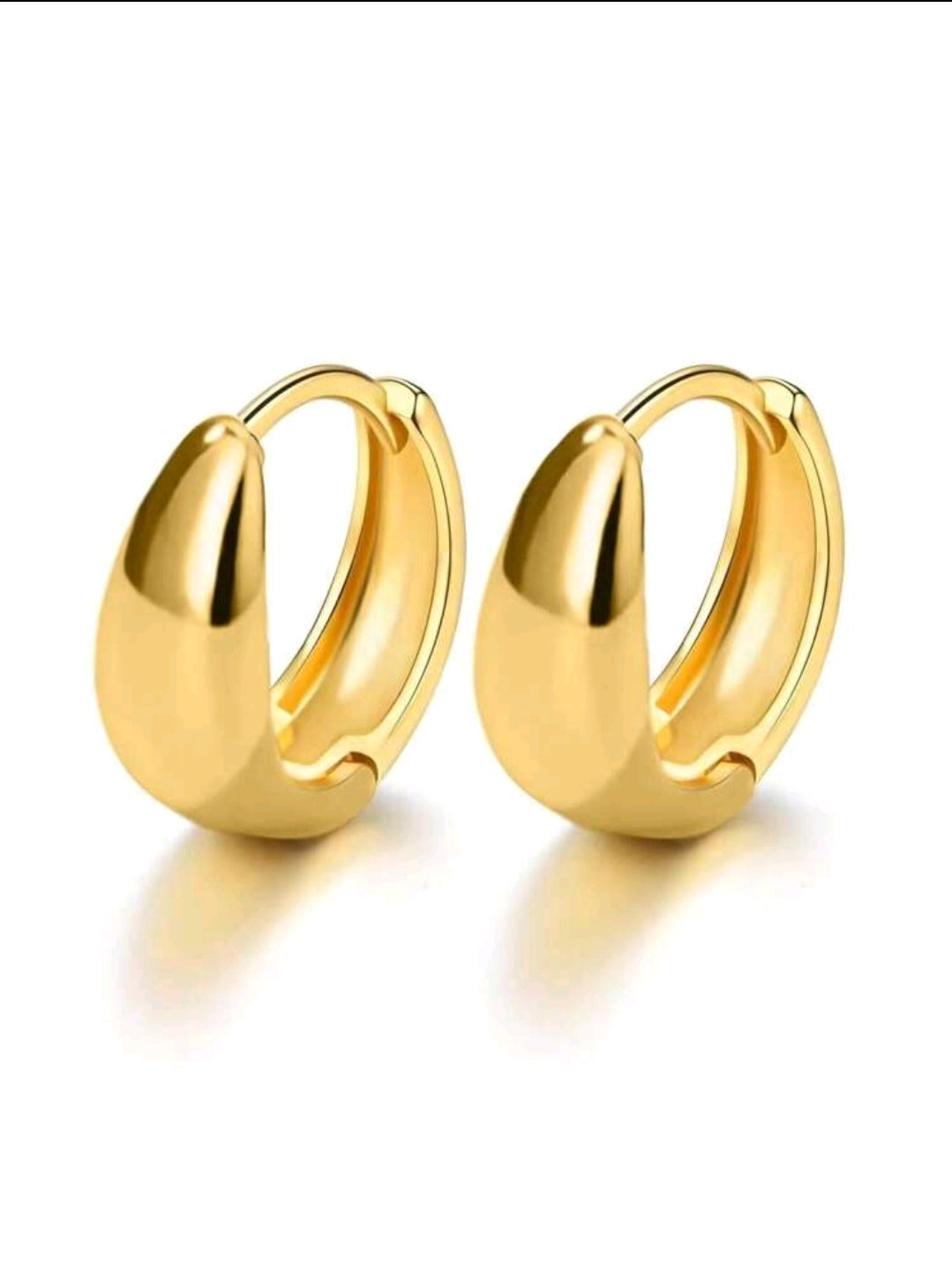 Pendientes dorados Plata esterlina 925