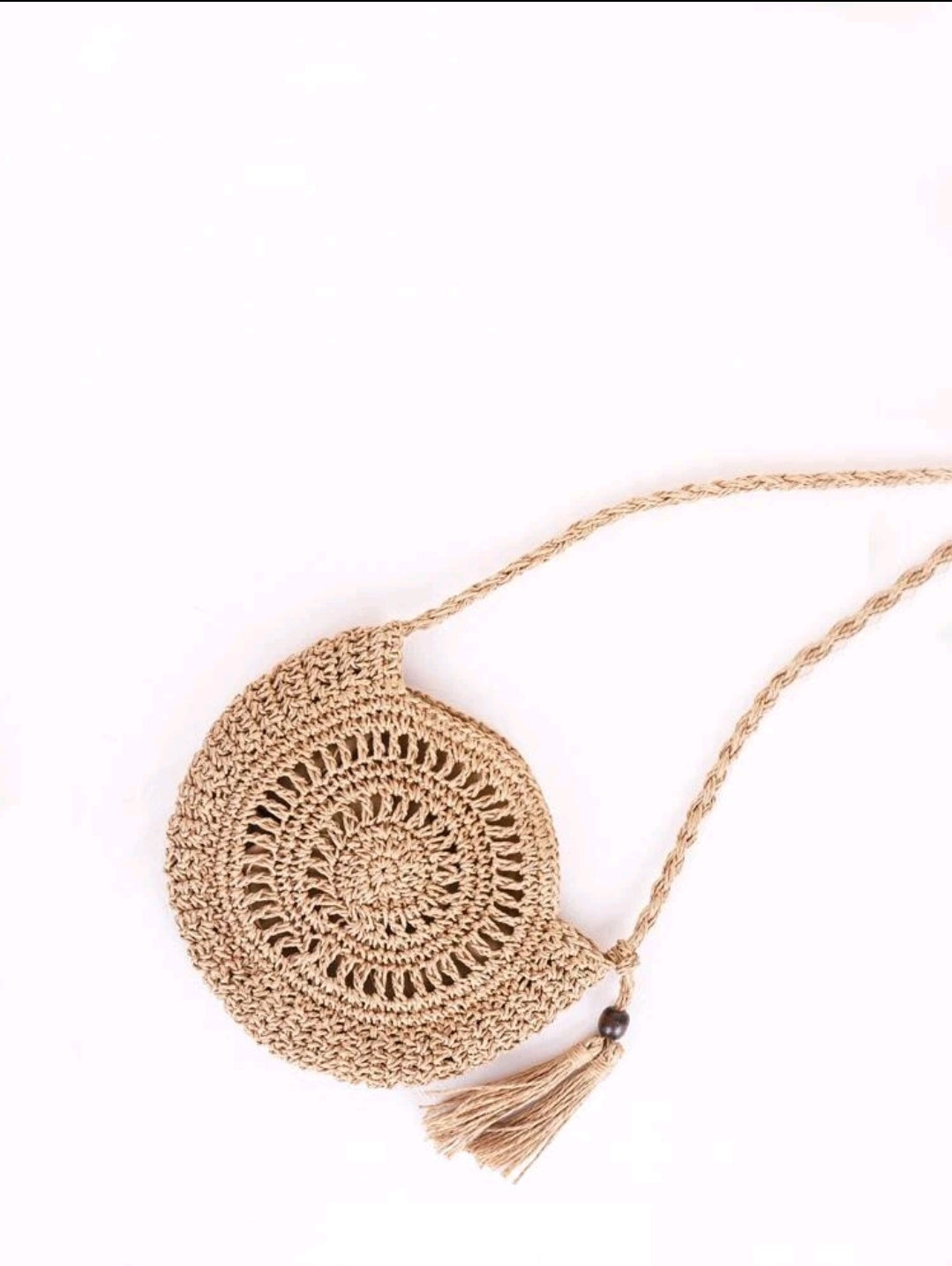 Bolso bohemio de mimbre