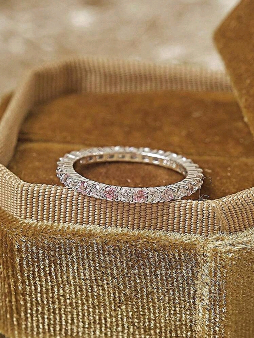 Anillo Plata de ley 925 con micro diamantes (Size 8)