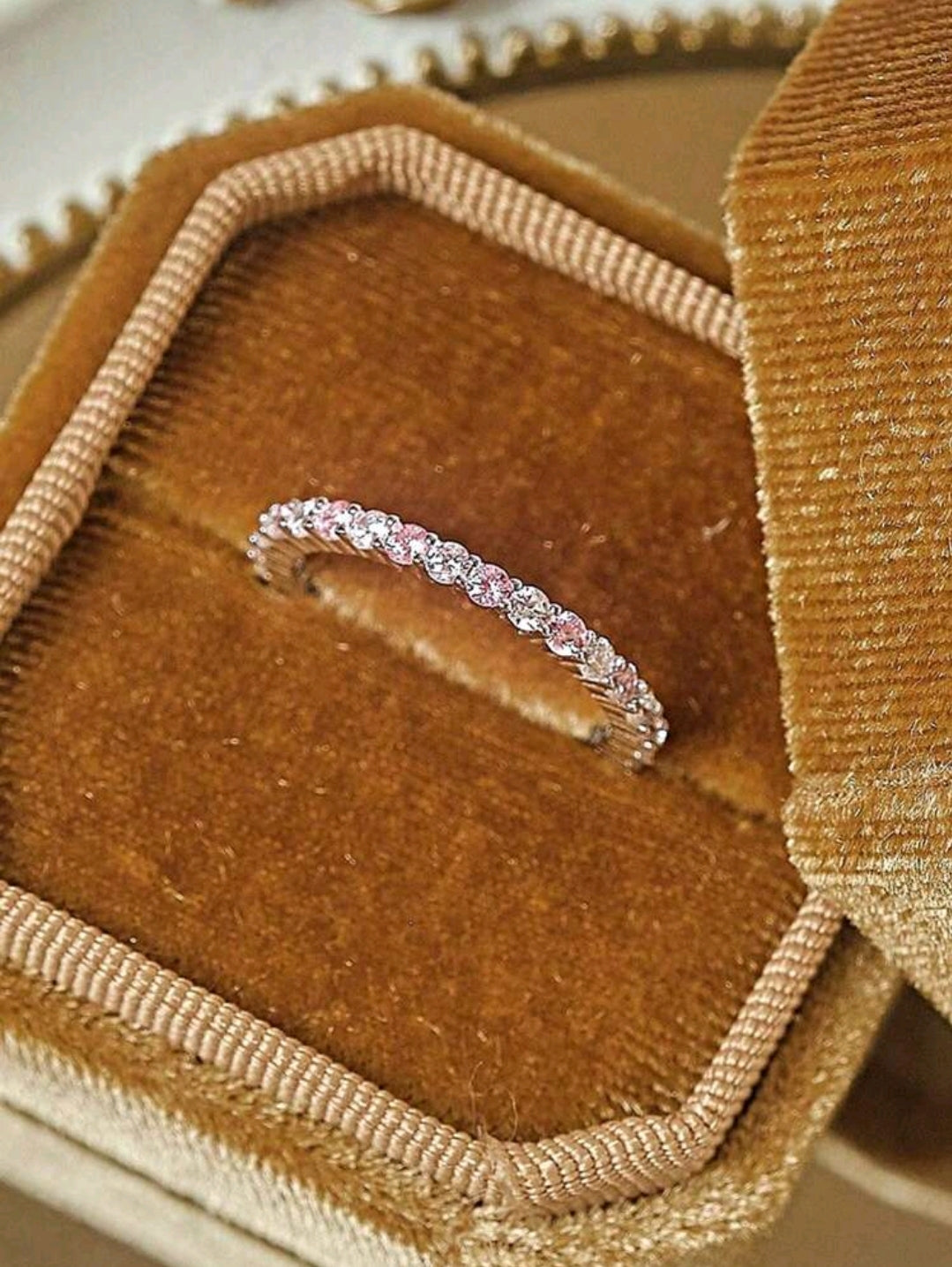 Anillo Plata de ley 925 con micro diamantes (Size 8)