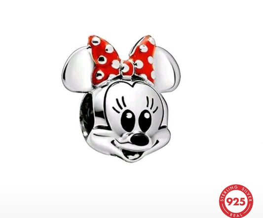 Charm Plata esterlina 925. Minnie Moisés disney